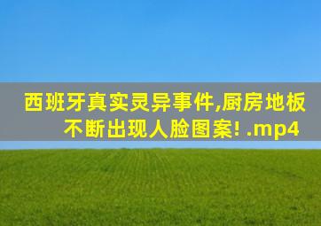 西班牙真实灵异事件,厨房地板不断出现人脸图案! .mp4